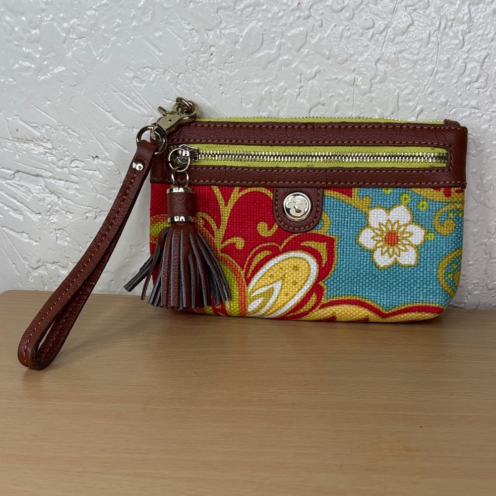 Colorful Floral Wristlet spartina daufuskie island Clutch